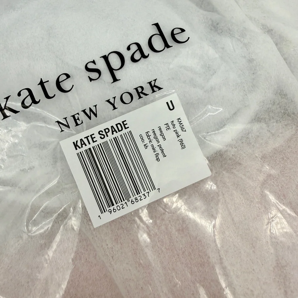 Kate Spade Reegan Patent Mini Flap Crossbody Tutu Pink